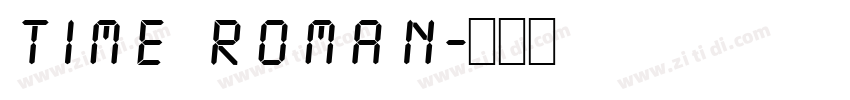 Time Roman字体转换